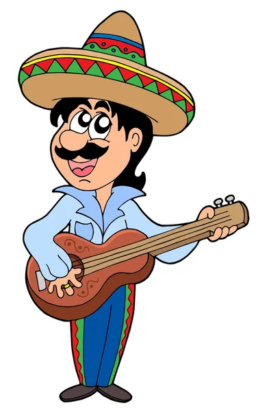 Meksikalı müzisyen — Stok Vektör