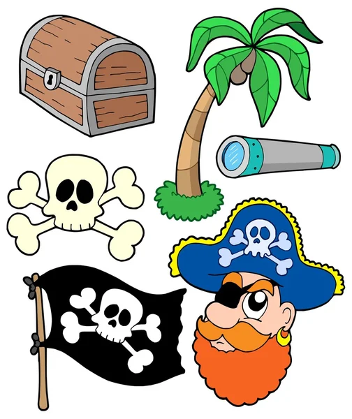 Collezione pirata 2 — Vettoriale Stock