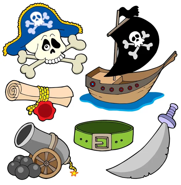 Pirat kolekcja 3 — Wektor stockowy