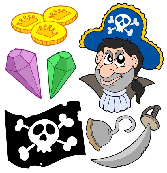 Pirate collectie 5 — Stockvector