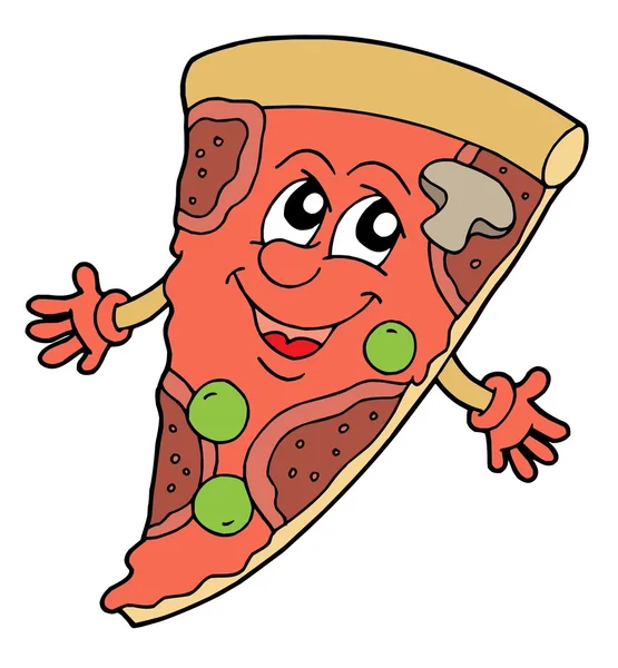 Illustration zum Pizza-Vektor — Stockvektor