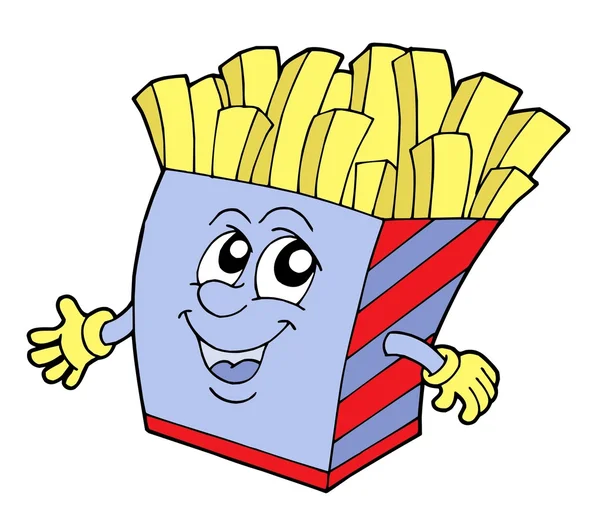 Pommes frites vector ilustración — Vector de stock