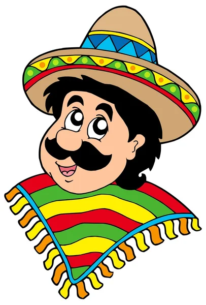 Portrait d'homme mexicain — Image vectorielle