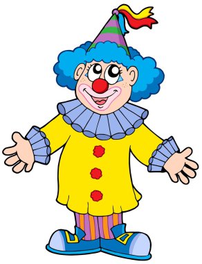 Smiling clown clipart