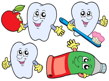 Tooth collection 2 clipart