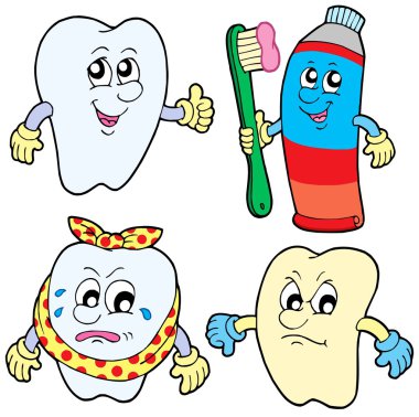 Tooth collection 1 clipart