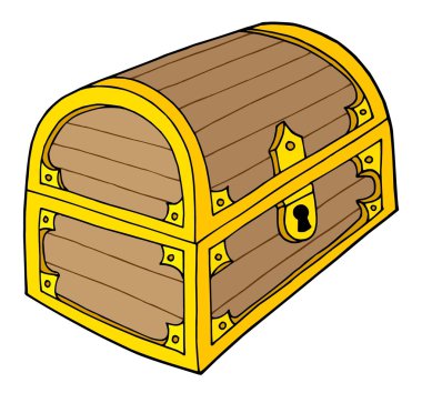 Treasure chest vector illustration clipart