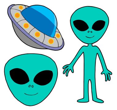 Ufo collection clipart