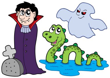 Various monsters collection 1 clipart