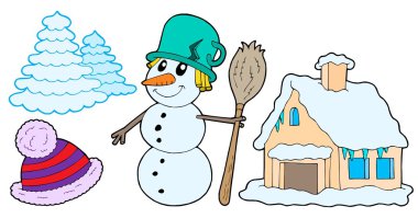 Winter collection clipart