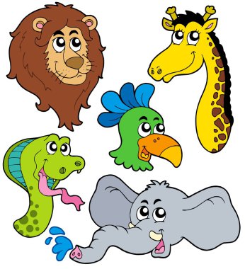 ZOO animals collection 6 clipart