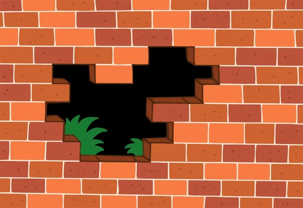 Mur de briques rouges — Image vectorielle