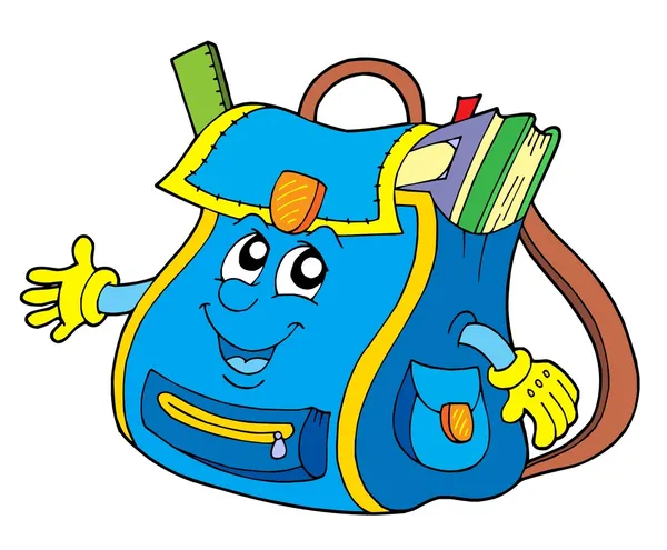 School bag — Stock Vector