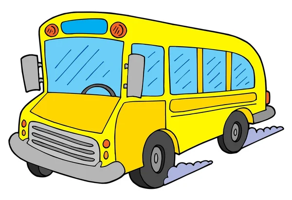 Illustration zum Schulbus-Vektor — Stockvektor