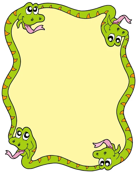 Schlangenrahmen 3 — Stockvektor