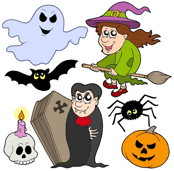Varias imágenes de Halloween 1 — Vector de stock