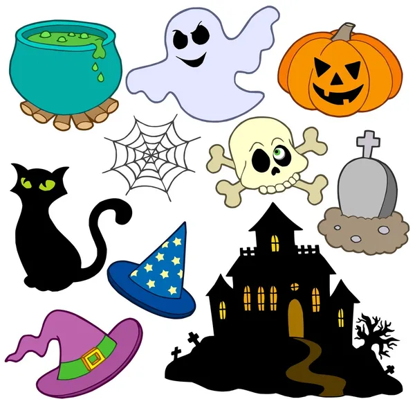 Diverses images Halloween 2 — Image vectorielle