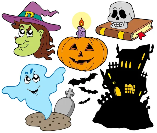 Varie immagini di Halloween 4 — Vettoriale Stock