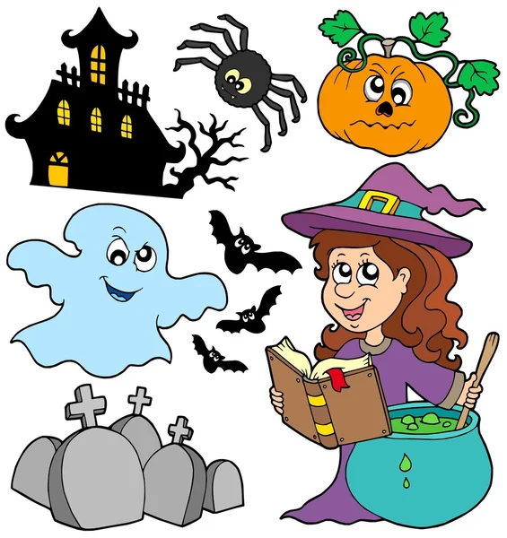 Diverses images Halloween 5 — Image vectorielle