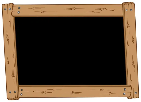 Tableau noir en bois — Image vectorielle