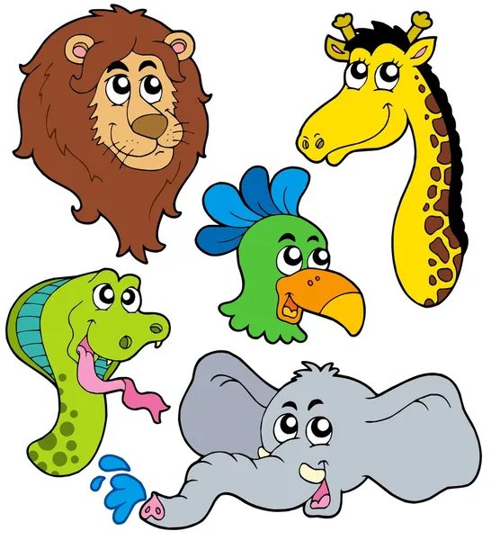 ZOO animals collection 6 — Stock Vector