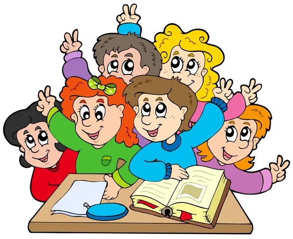 Grupa dzieci ze szkoły — Wektor stockowy