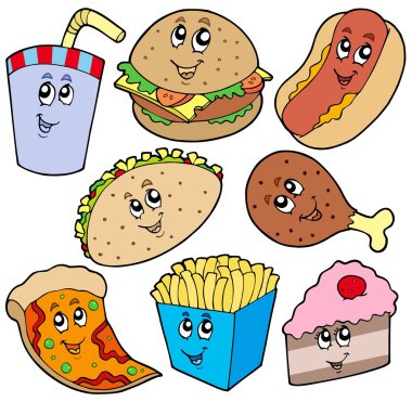 Fast food collection clipart