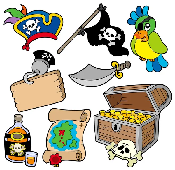 Collezione pirata 10 — Vettoriale Stock