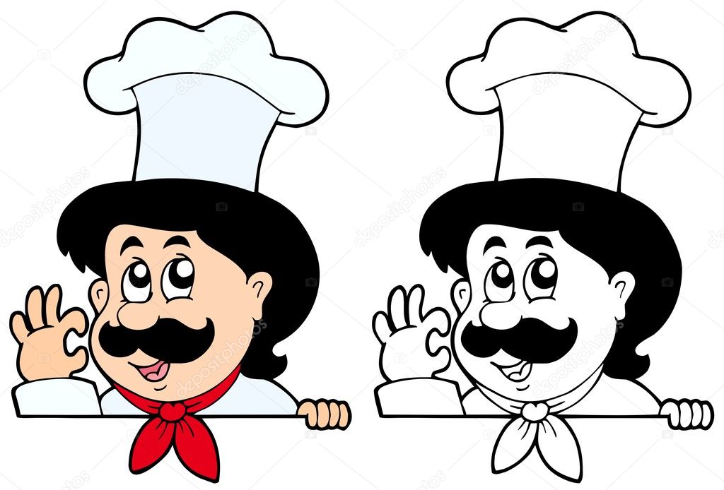 Lurking cartoon chef Stock Vector Image by ©clairev #2558294