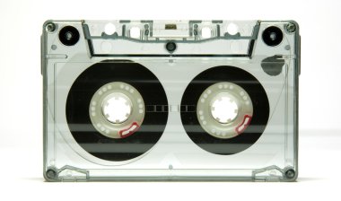Old cassette tape isolated over a white clipart