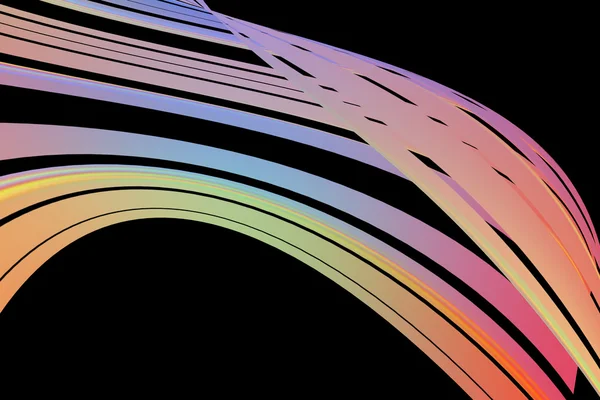 Pestrobarevné abstraktní vlna — Stock fotografie