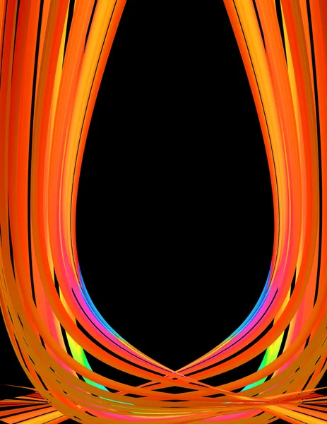 Mångfärgade abstrakt våg — Stockfoto