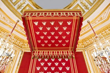 Throne of Polish king-detail. clipart