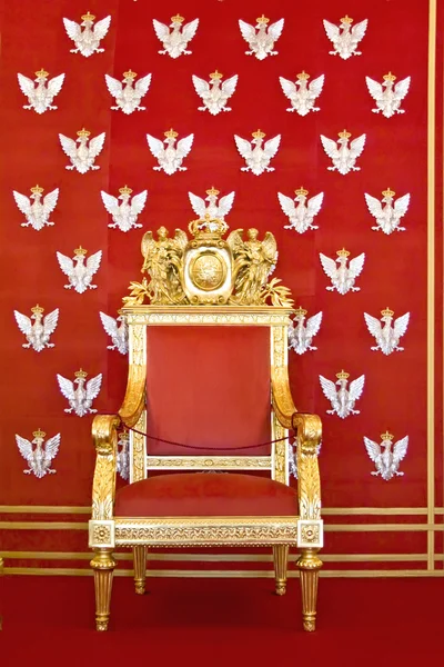 Throne of Polish king — Stock Photo, Image