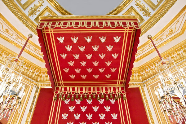 Throne of Polish king-detail.