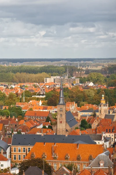 stock image Bruges panorama view