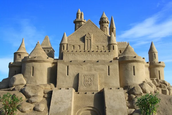 Замок з піску в Лаппеенранта Стокове Фото