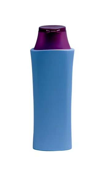 Botella azul de cosméticos — Foto de Stock