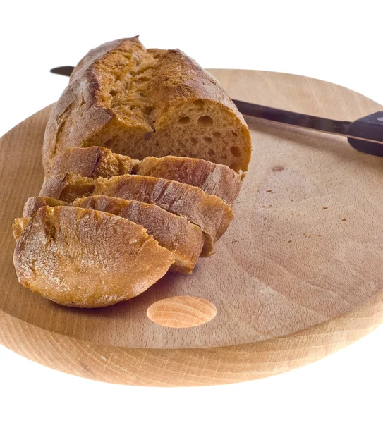 Хліб - їжа на дереві - сніданок — стокове фото