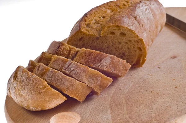 Хлеб - еда на дереве - завтрак — стоковое фото