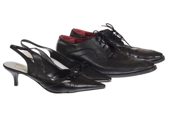 Dva páry obuvi — Stock fotografie