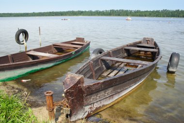 Wooden boat clipart