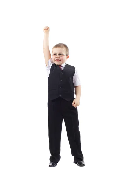 Small Boy-Businessman — Stock Photo, Image