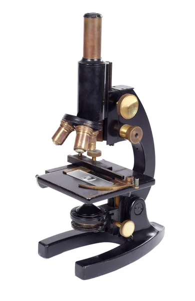 Microscópio antigo — Fotografia de Stock