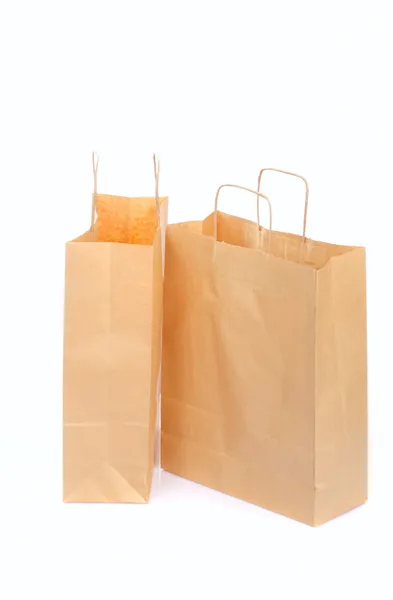Due sacchetti di carta ecologica — Foto Stock
