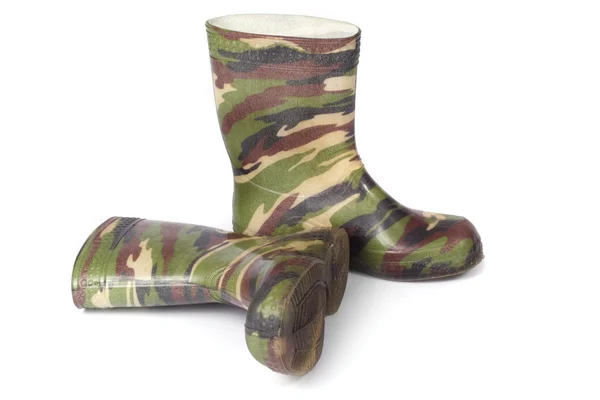 Camouflage Gum Boots — Stock Photo, Image