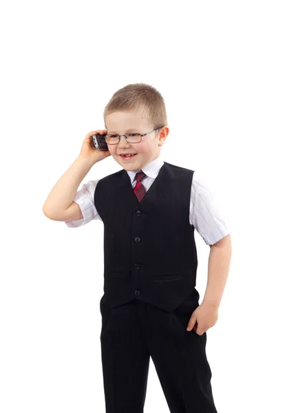 Liten pojke - affärsman — Stockfoto