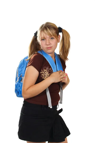 Teenager from rucksack — Stock Photo, Image