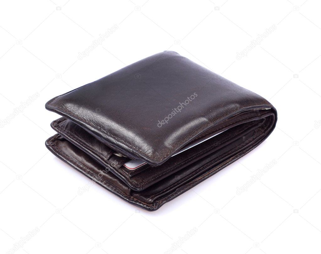 Brown old wallet