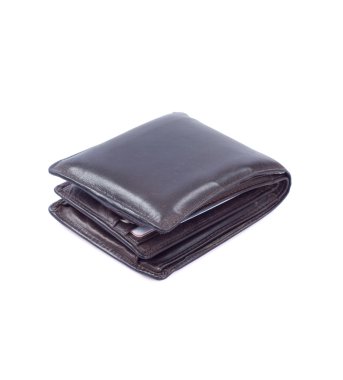 Brown wallet clipart